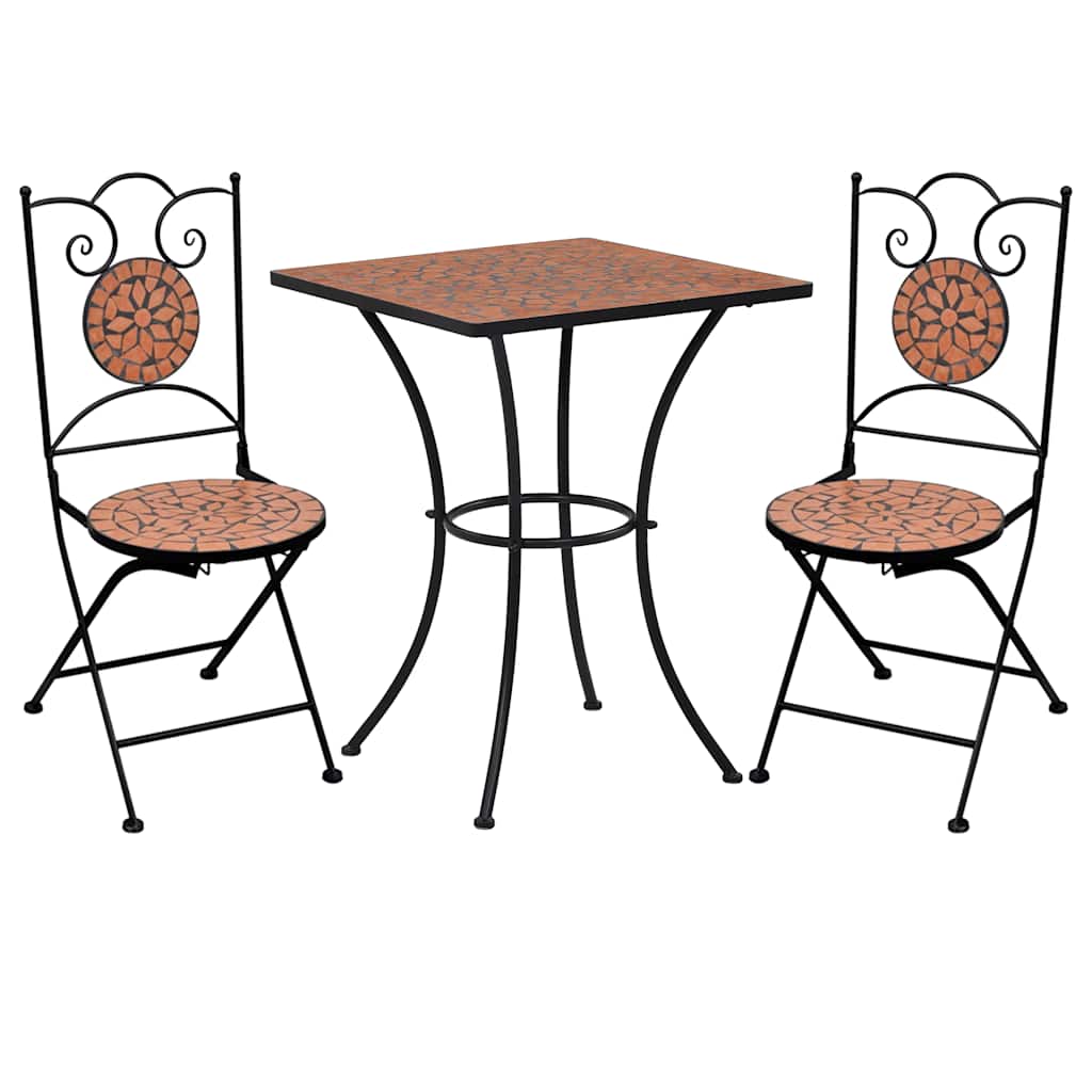 Mosaikbord terrakotta