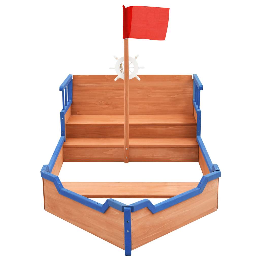 Sandlåda Piratskepp Furu