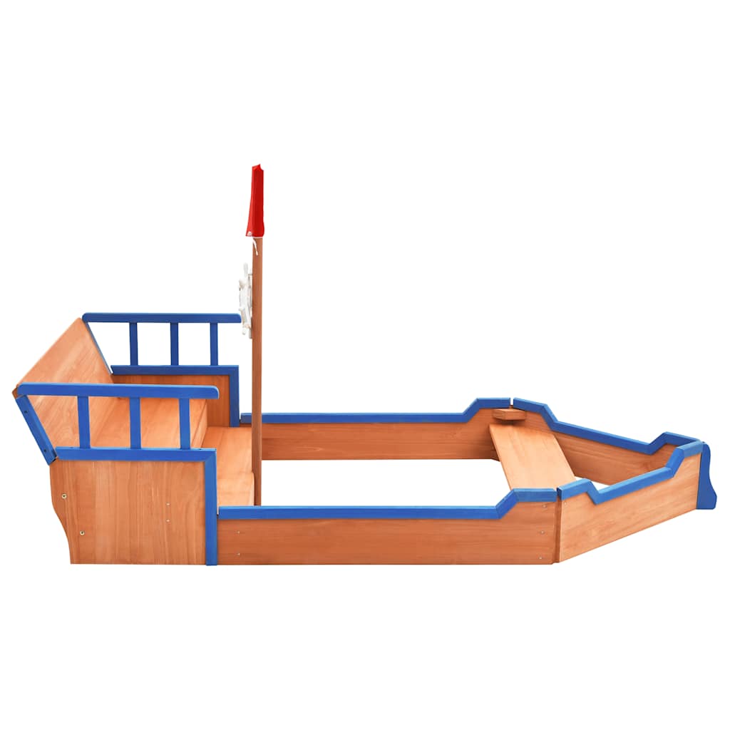 Sandlåda Piratskepp Furu