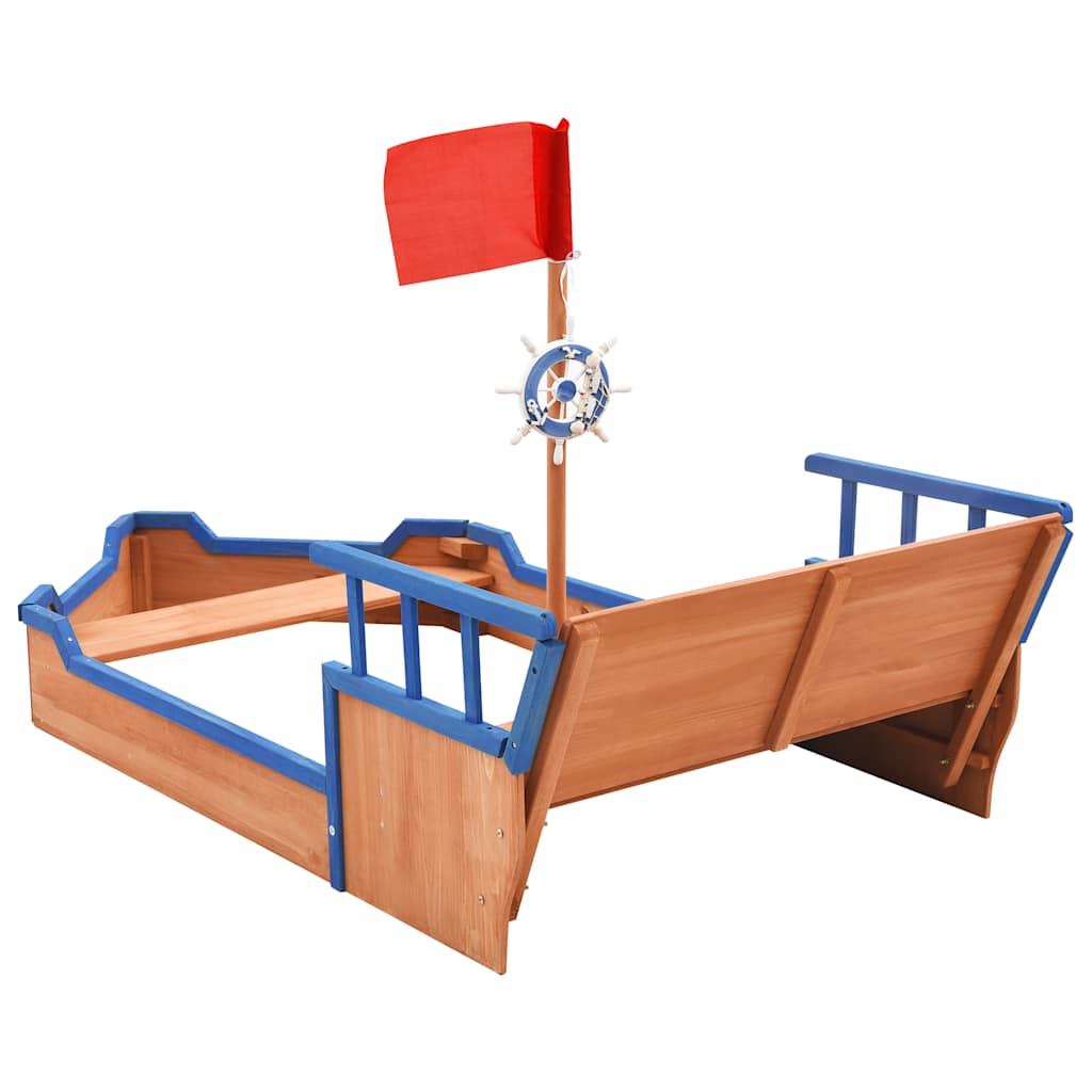 Sandlåda Piratskepp Furu