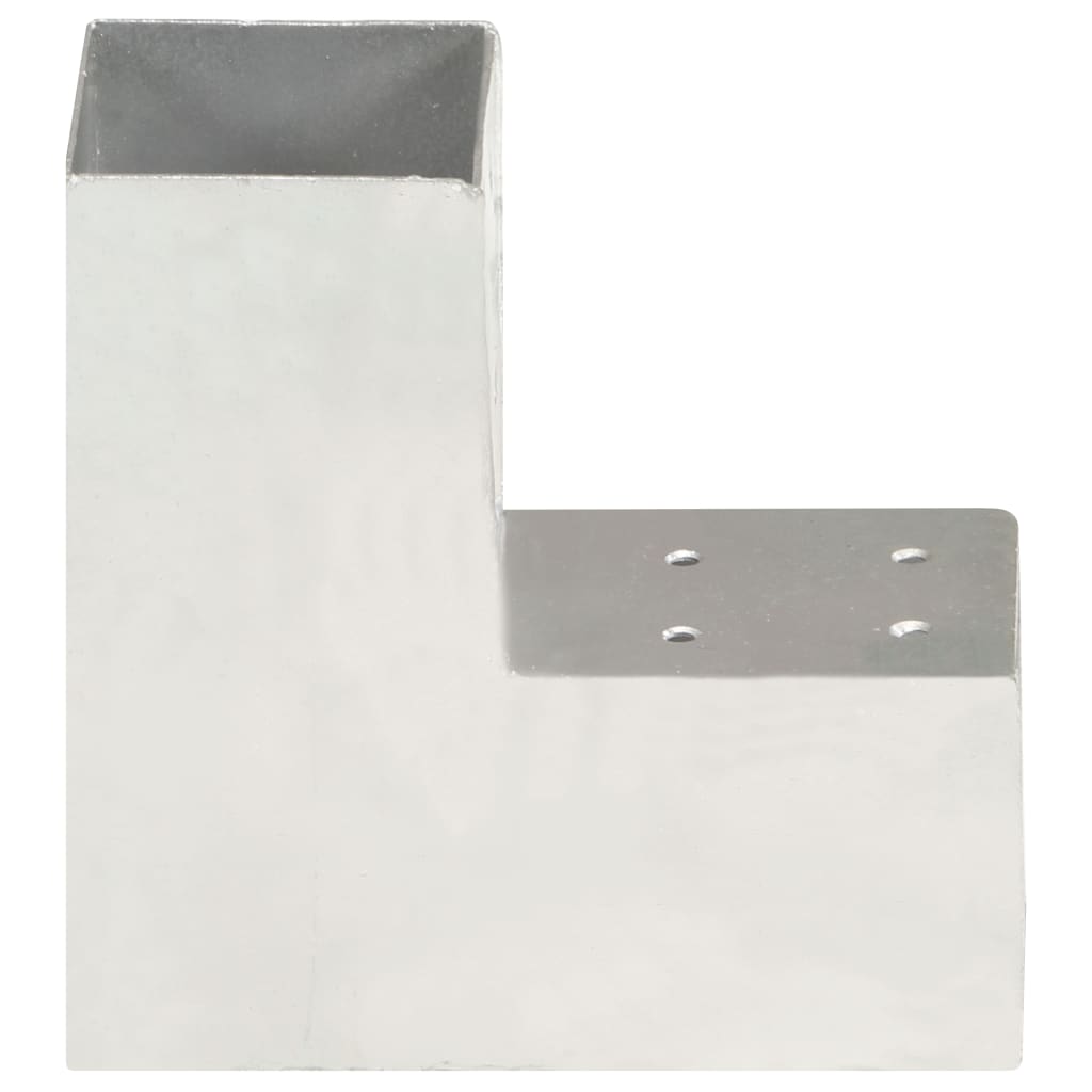 Stolpbeslag L-form galvaniserad metall