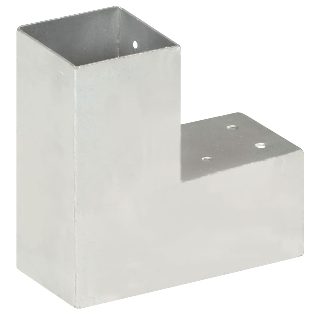 Stolpbeslag L-form galvaniserad metall