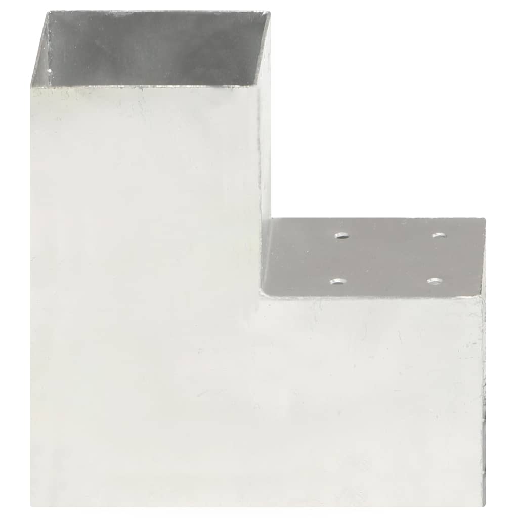 Stolpbeslag L-form galvaniserad metall
