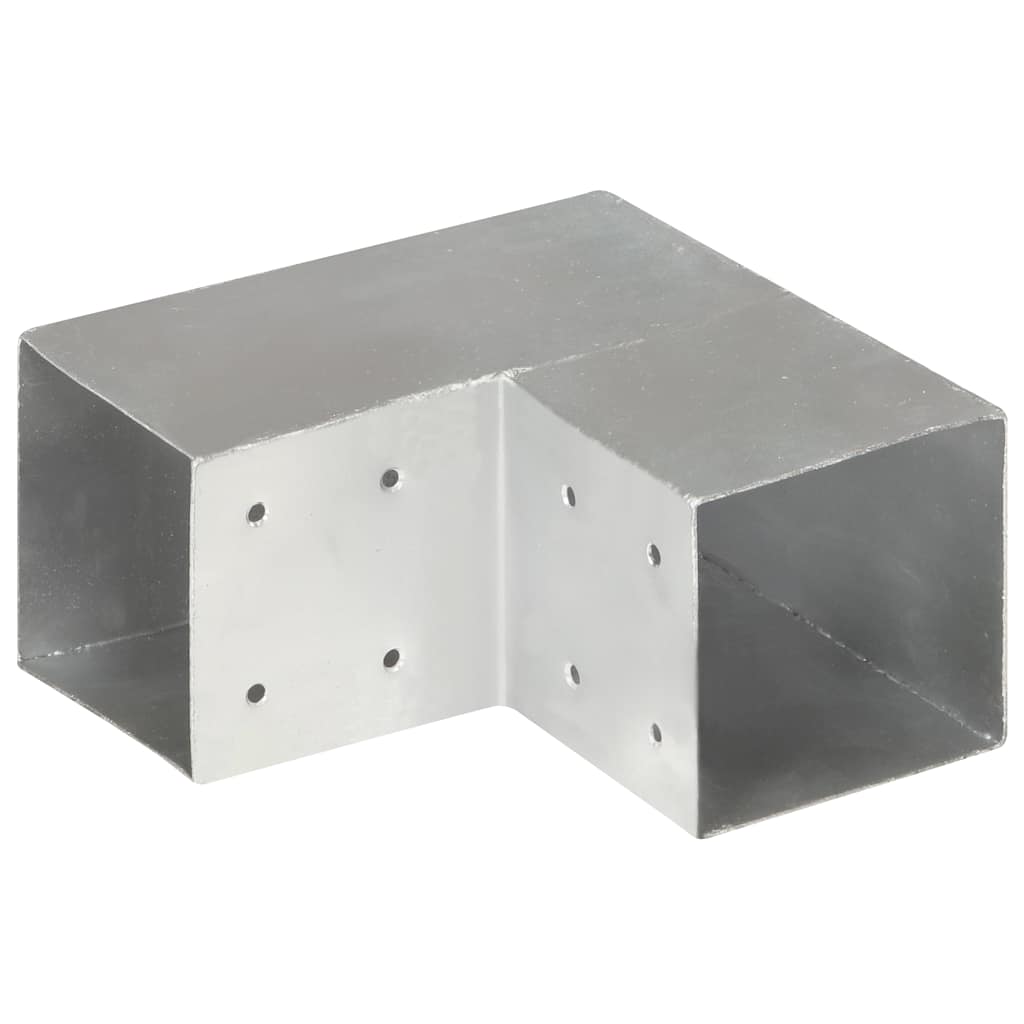 Stolpbeslag L-form galvaniserad metall