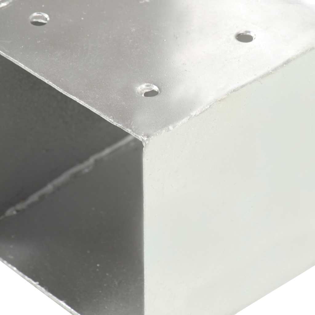 Stolpbeslag 4 st T-form galvaniserad metall