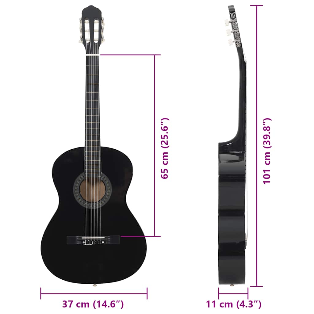 Klassisk Gitarr 12 Delar 4 Och 4 39"
