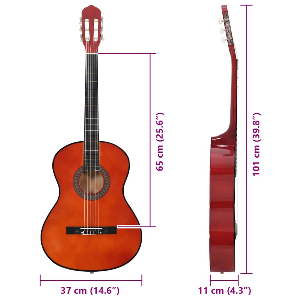 Klassisk Gitarr 12 Delar 4 Och 4 39"