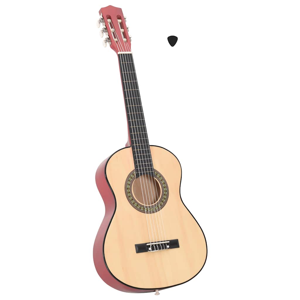 Gitarr för nybörjare och barn klassisk 1 och 2 34" amerikansk lind