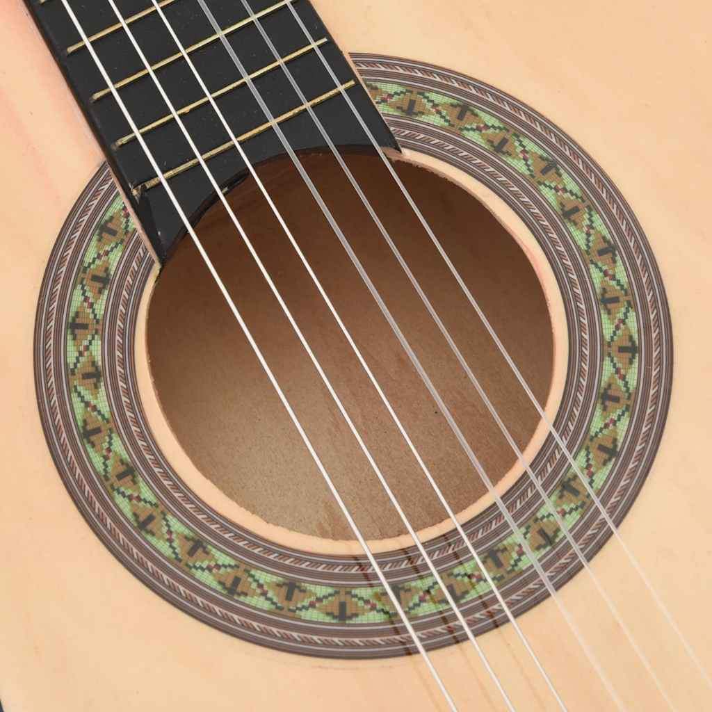 Gitarr för nybörjare och barn klassisk 1 och 2 34" amerikansk lind