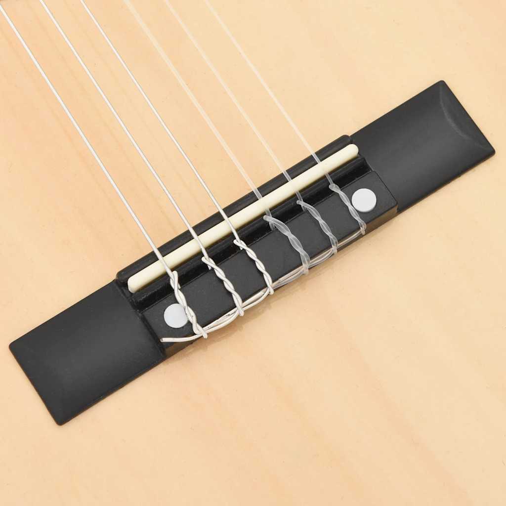 Gitarr för nybörjare och barn klassisk 1 och 2 34" amerikansk lind