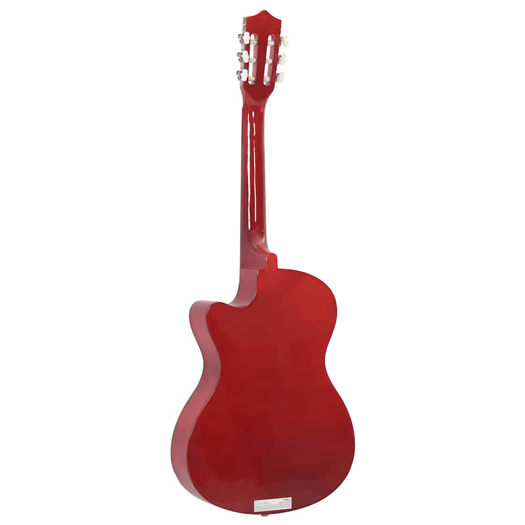 Westerngitarr Med Cutaway Och 6 Strängar 38" Amerikansk Lind