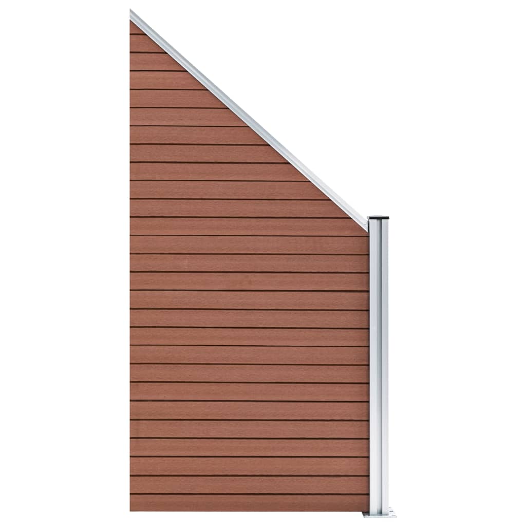 Wpc-staketpanel 10 Fyrkantig + 1 Vinklad