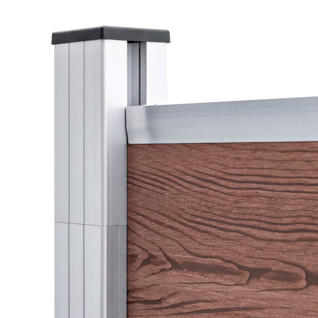 Wpc-staketpanel 10 Fyrkantig + 1 Vinklad