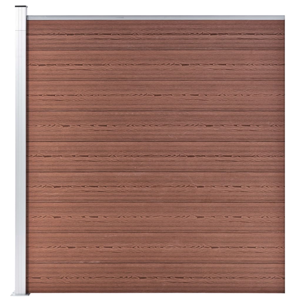 Wpc-staketpanel 10 Fyrkantig + 1 Vinklad