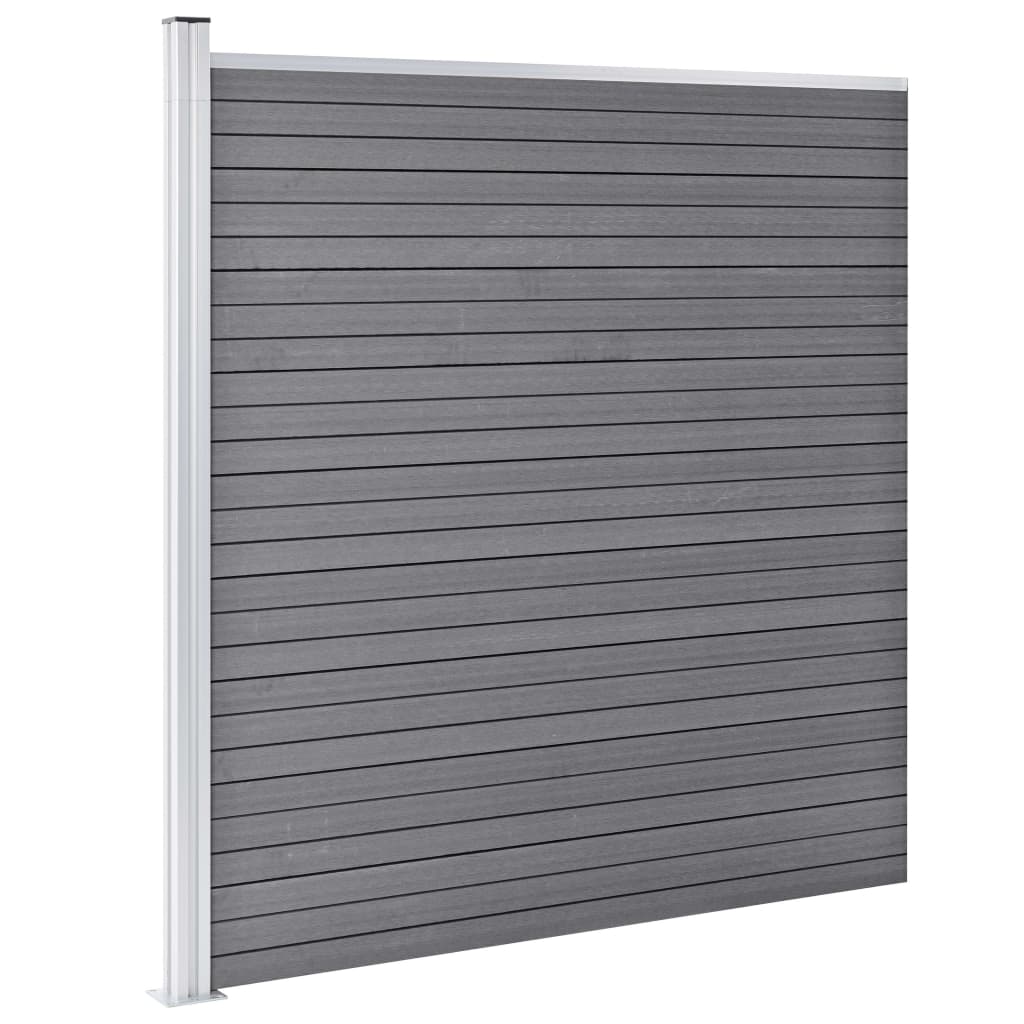 WPC-staketpanel 6 fyrkantig + 1 vinklad