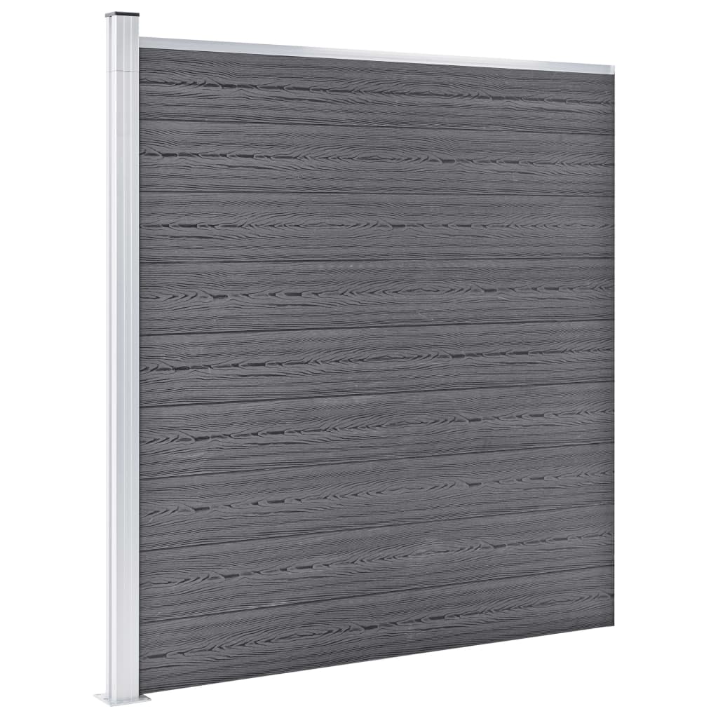 Wpc-staketpanel 7 Fyrkantig + 1 Vinklad