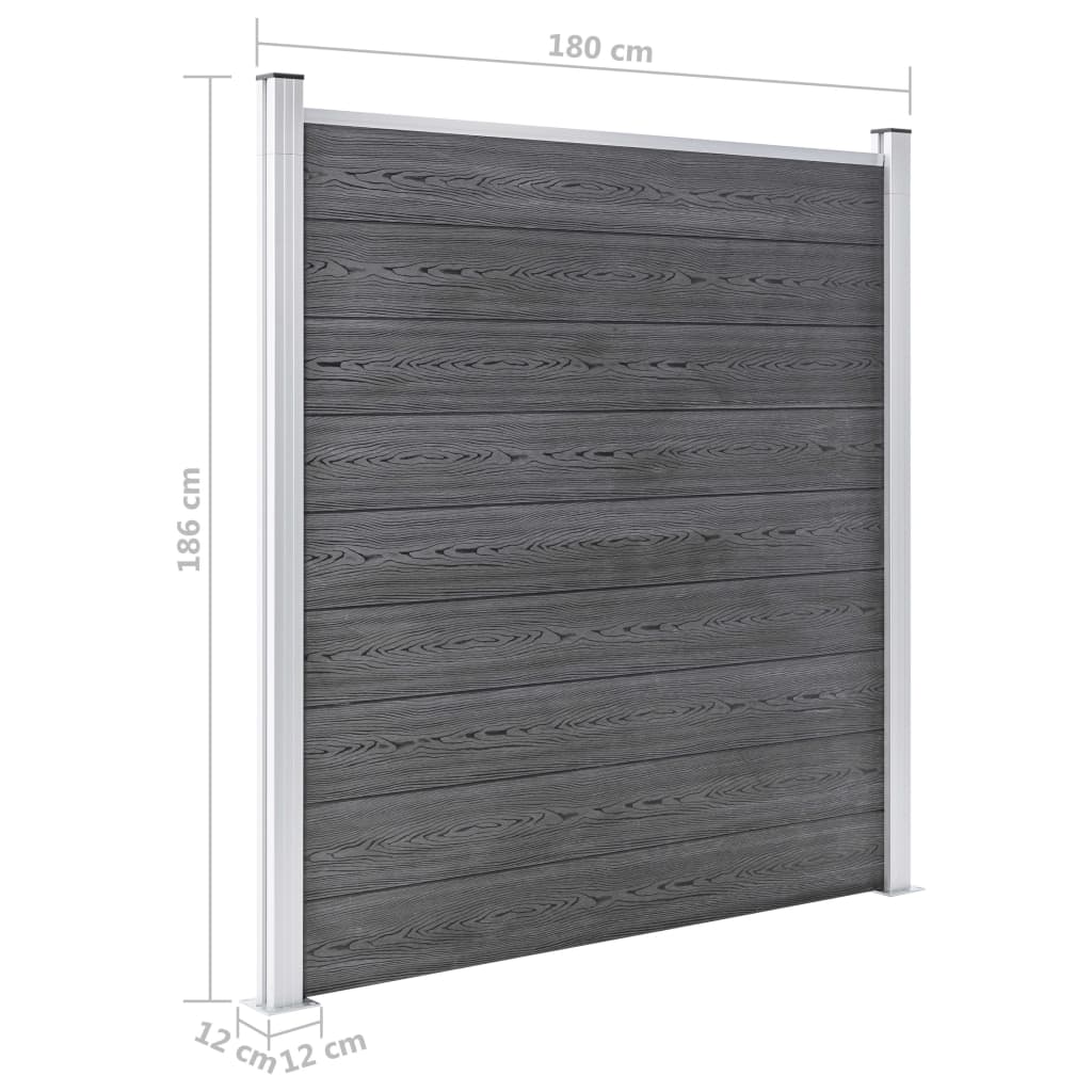 Wpc-staketpanel 7 Fyrkantig + 1 Vinklad