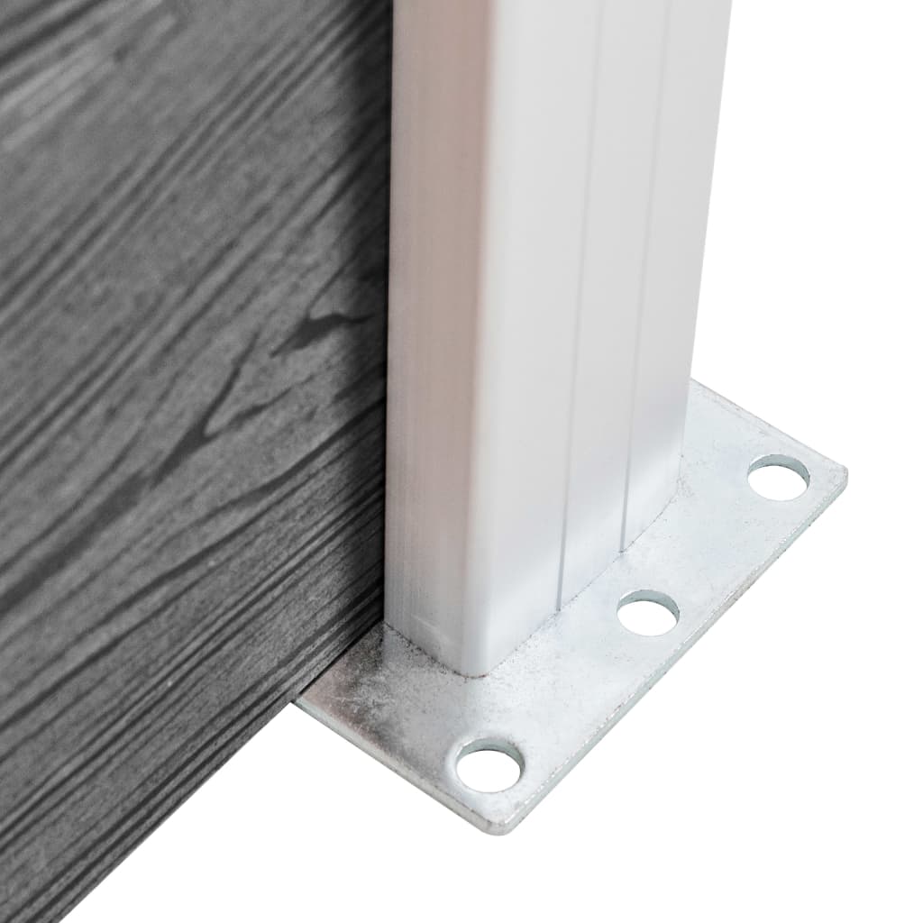 Wpc-staketpanel 7 Fyrkantig + 1 Vinklad
