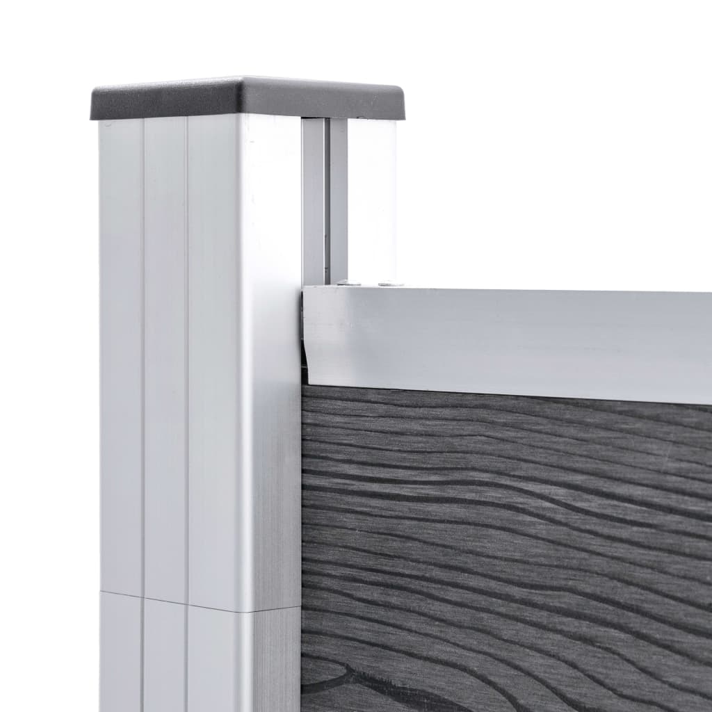 Wpc-staketpanel 7 Fyrkantig + 1 Vinklad