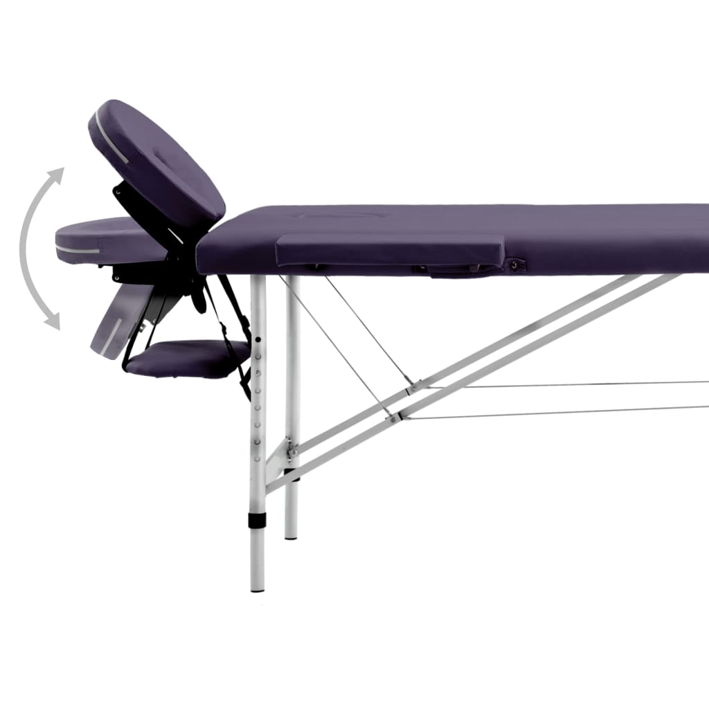 Hopfällbar massagebänk 2 sektioner