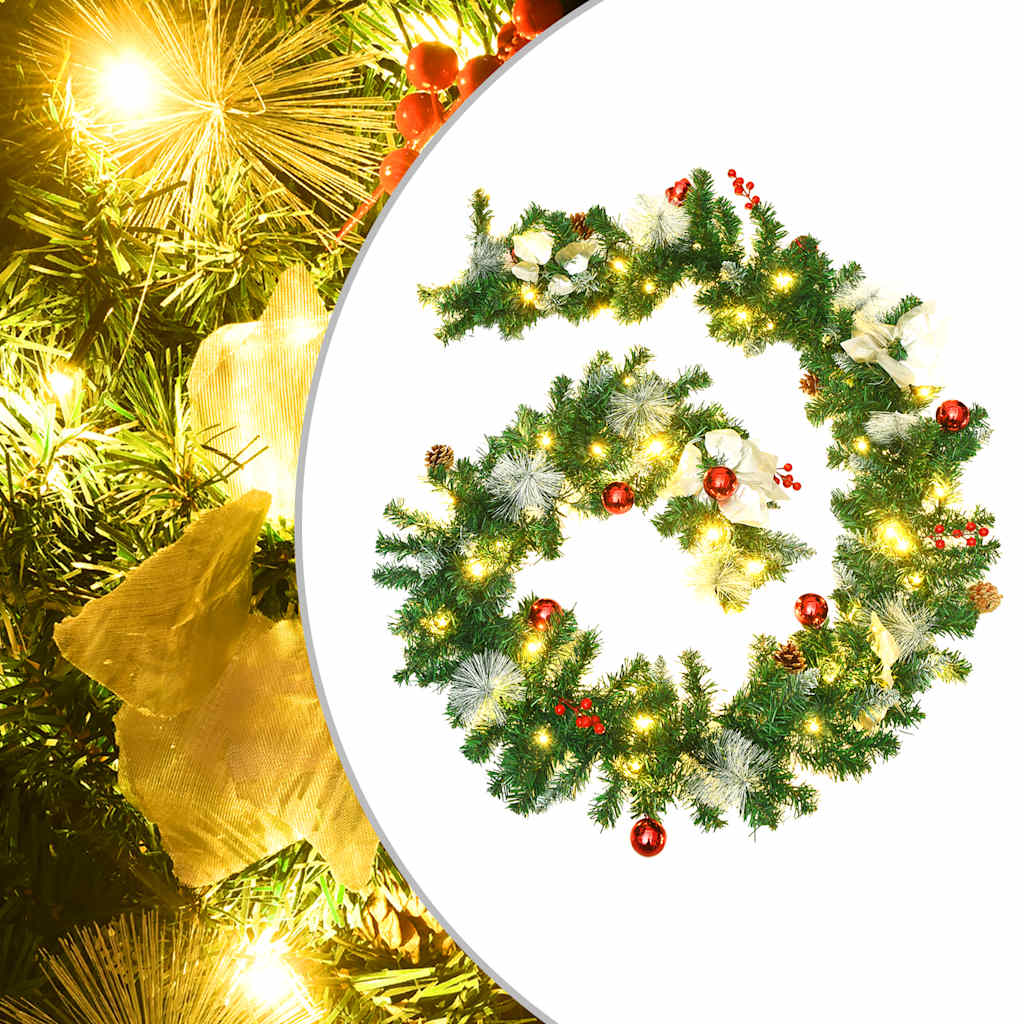 Julgirlang med LED-lampor PVC