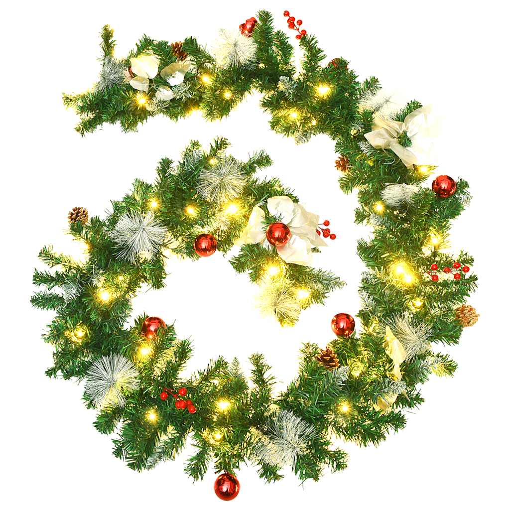 Julgirlang med LED-lampor PVC