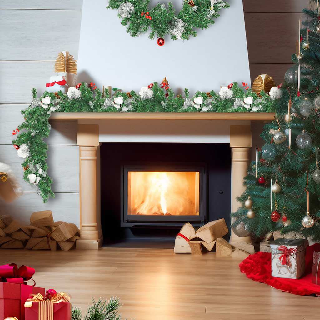 Julgirlang med LED-lampor PVC