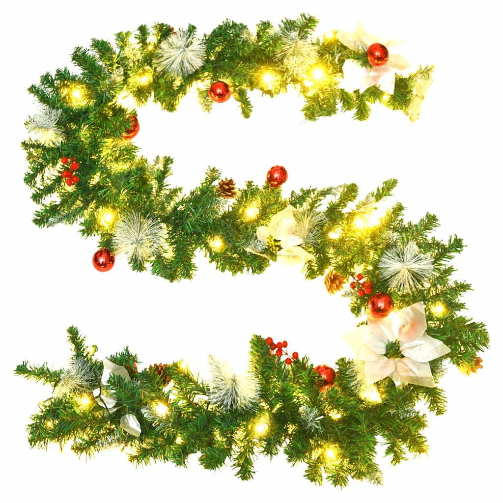 Julgirlang med LED-lampor PVC