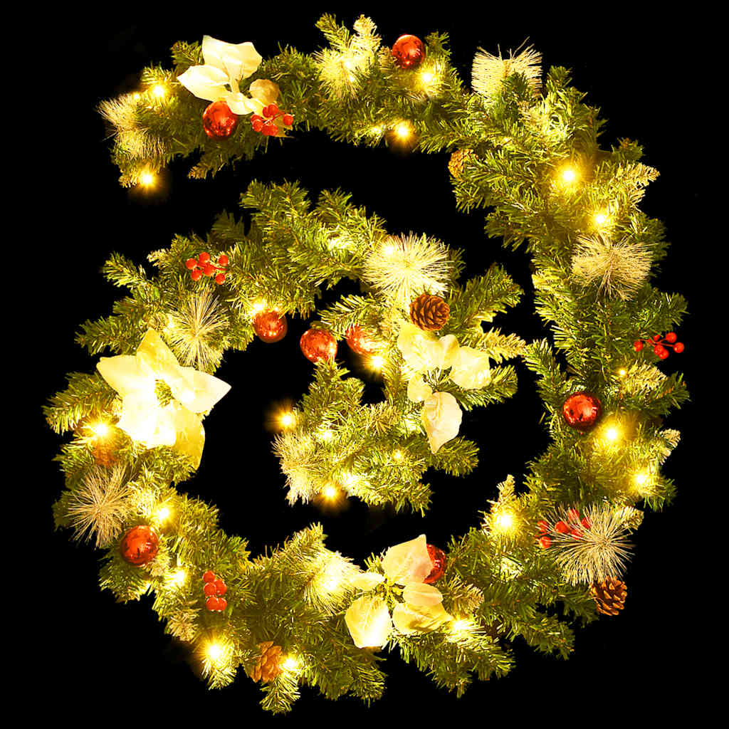 Julgirlang med LED-lampor PVC