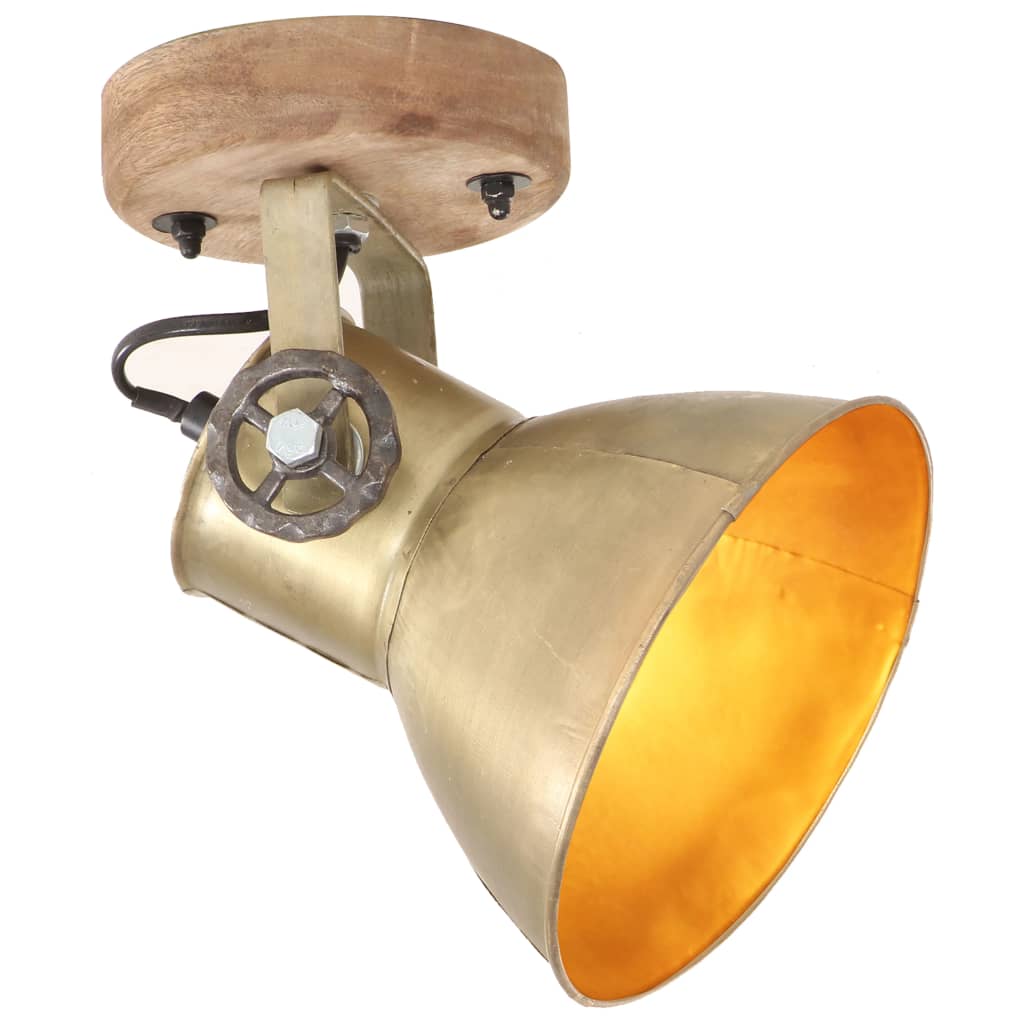 Industriell Vägglampa och Taklampa Mässing E27
