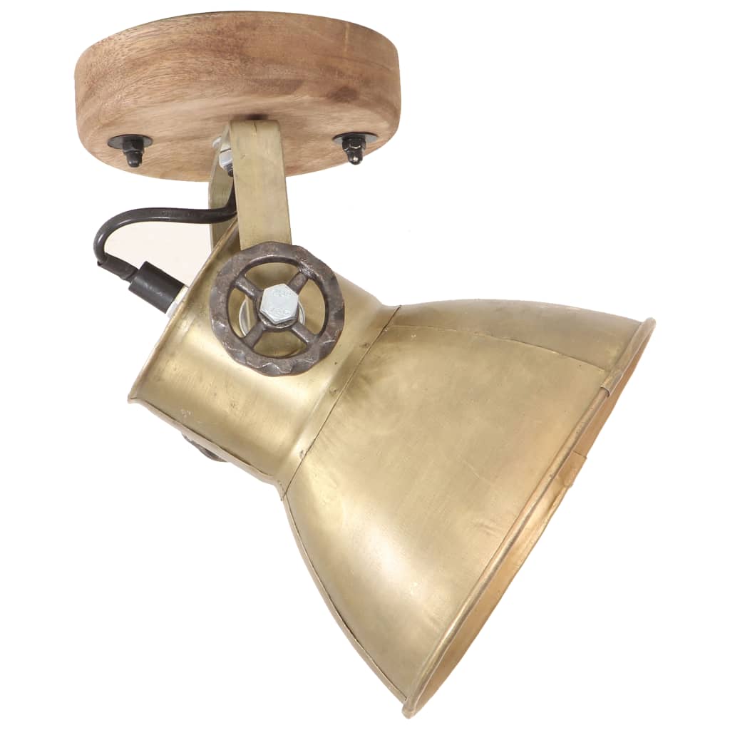 Industriell Vägglampa och Taklampa Mässing E27
