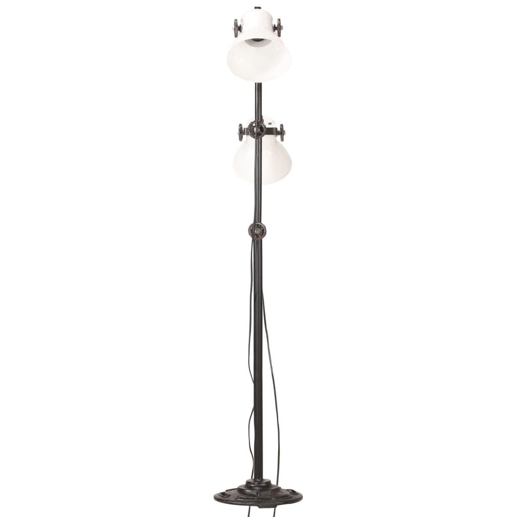 Golvlampa med 2 lampskärmar E27 gjutjärn