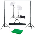 Fotostudio Med Bakgrunder, Lampor Och Paraplyer