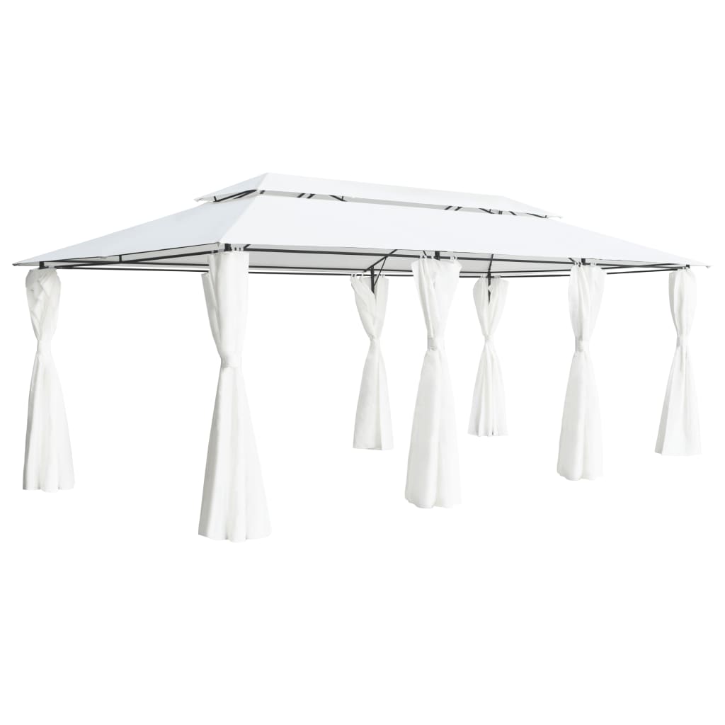 Paviljong Med Draperier 180g Och M²