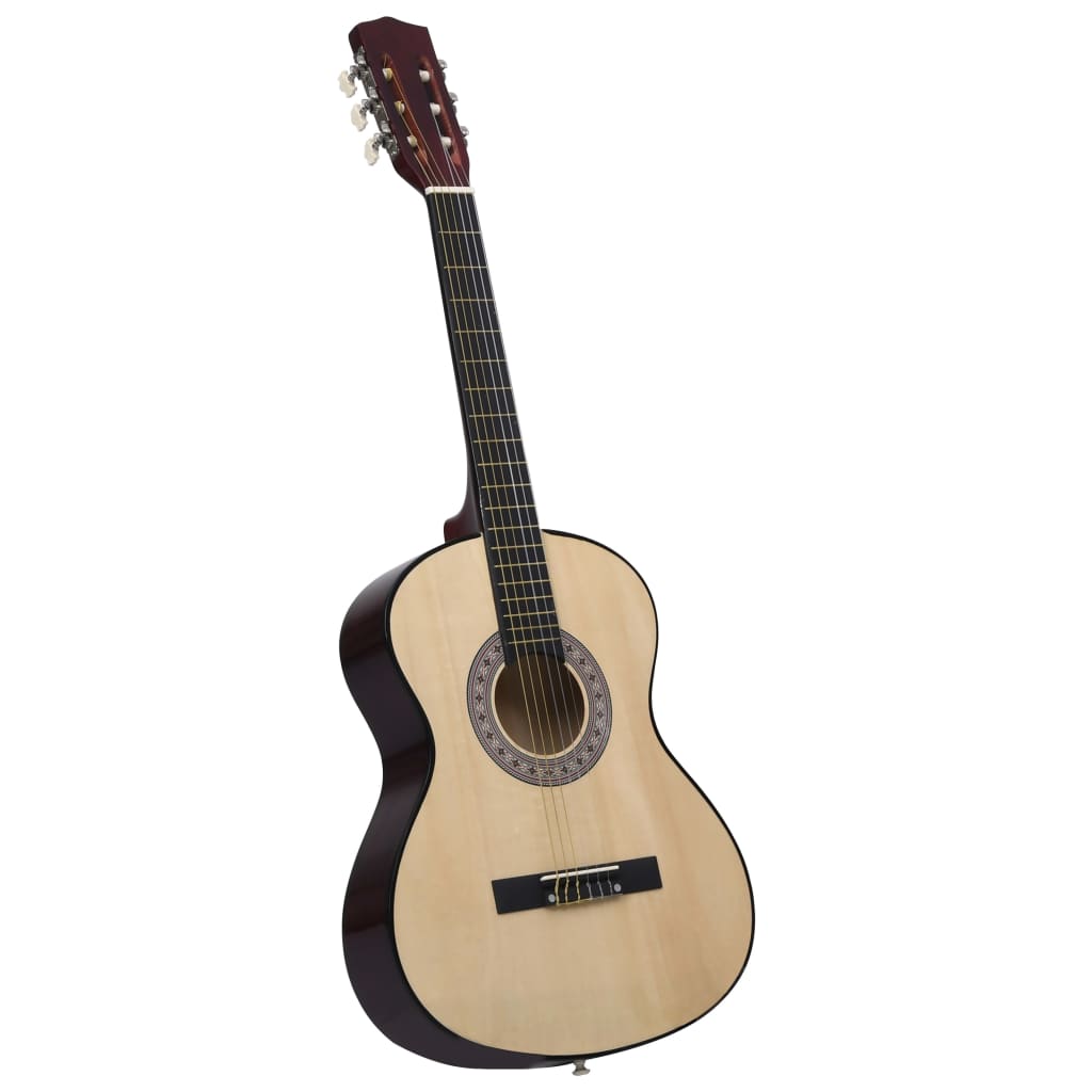 Gitarr för nybörjare med fodral klassisk 4 4 39"