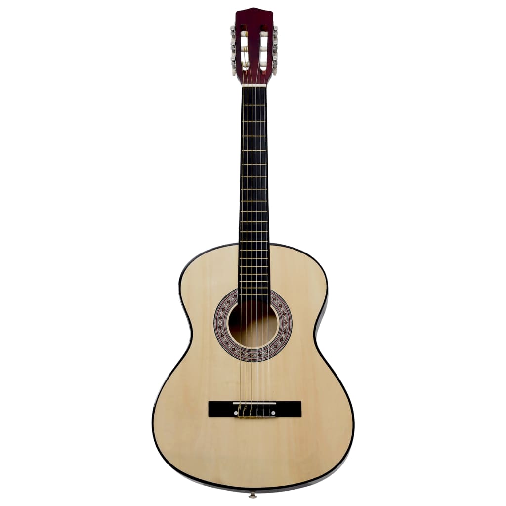 Gitarr för nybörjare med fodral klassisk 4 4 39"