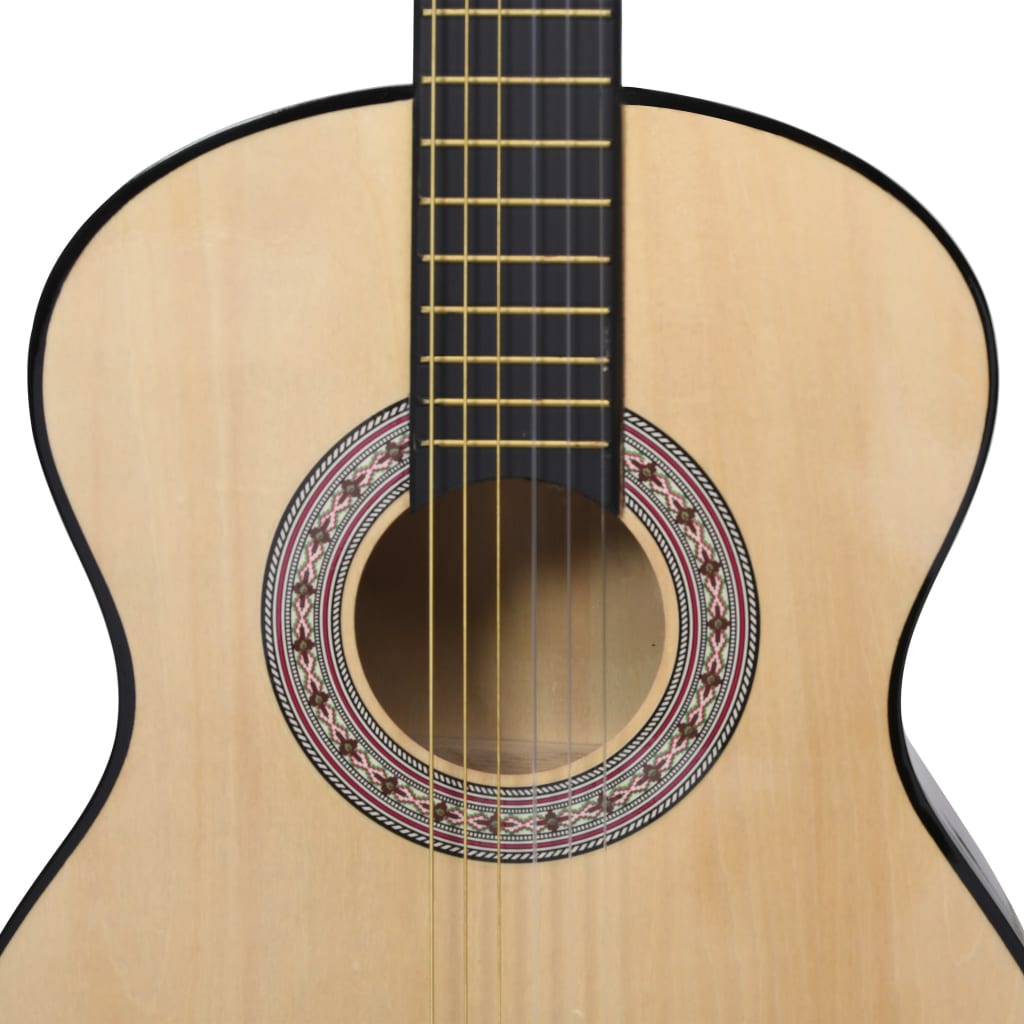 Gitarr för nybörjare med fodral klassisk 4 4 39"