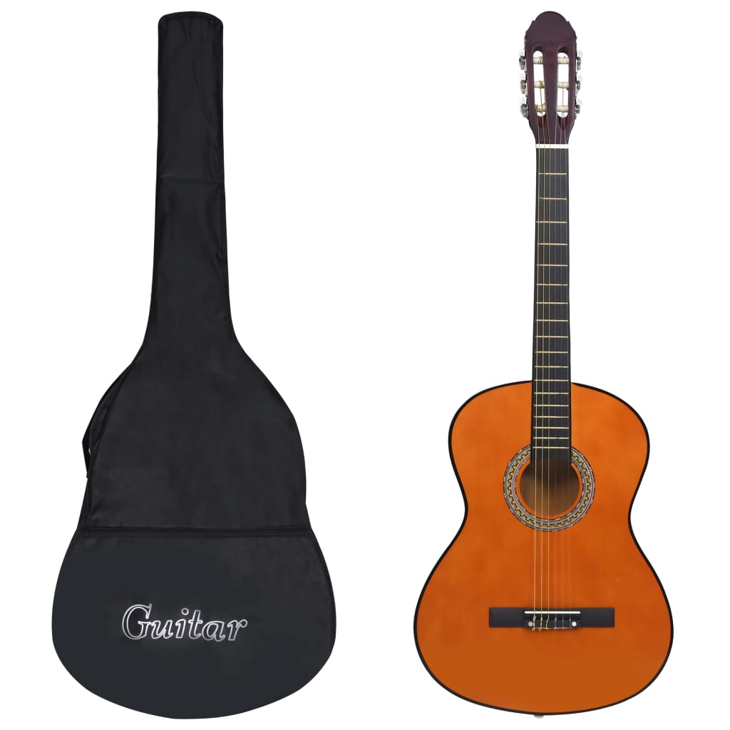 Gitarr för nybörjare med fodral klassisk 4 4 39"