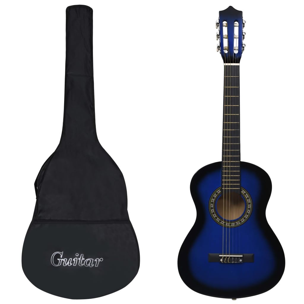 Gitarr för nybörjare och barn med fodral klassisk 1 2 34"
