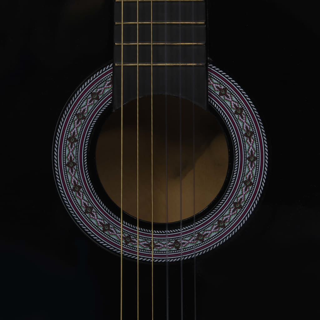 Gitarr för nybörjare med fodral klassisk 3 4 36"