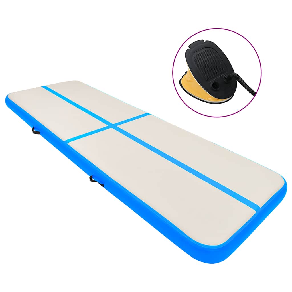 Uppblåsbar gymnastikmatta med pump PVC