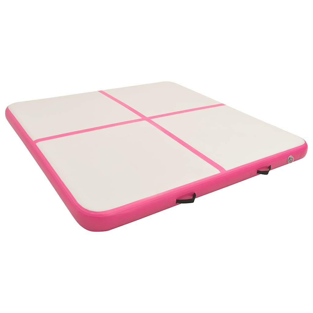 Uppblåsbar gymnastikmatta med pump PVC