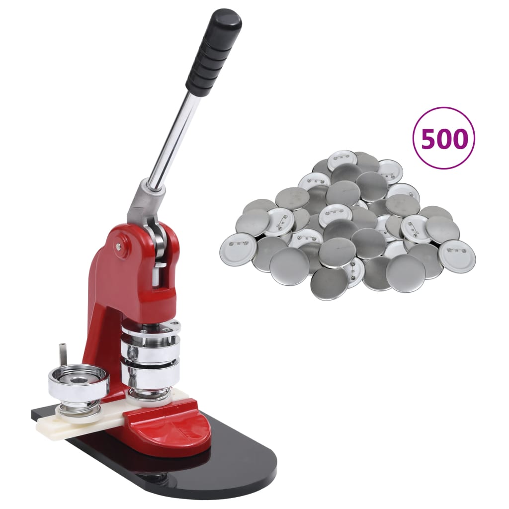 Knappmaskin Med 500 St Knappnålsdelar