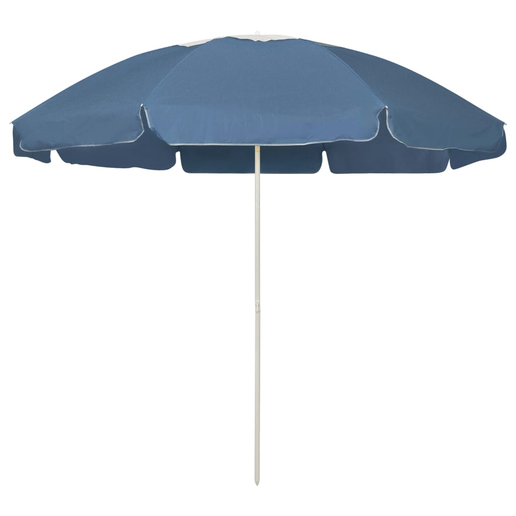 Strandparasoll Svart 200x125 Cm