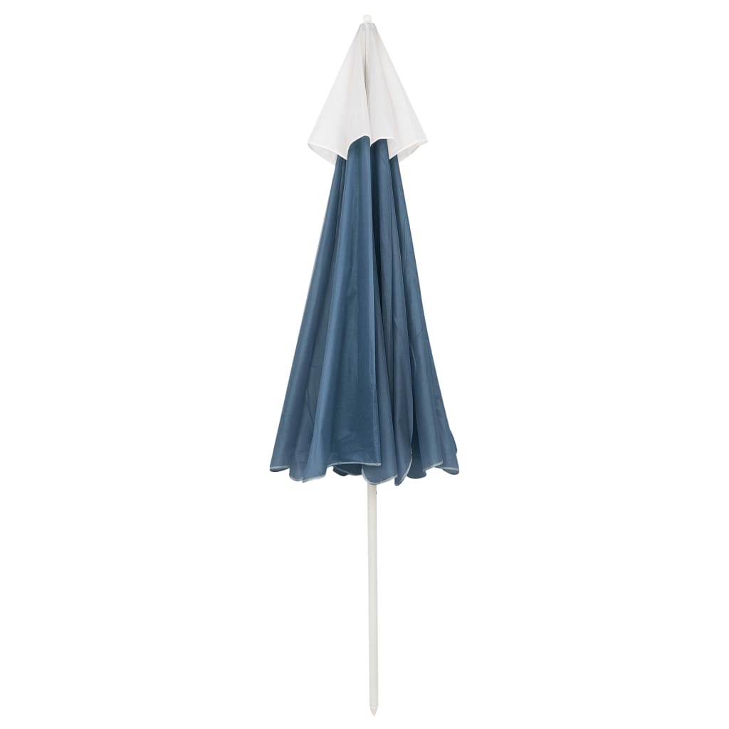 Strandparasoll Svart 200x125 Cm