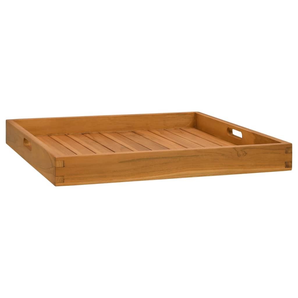 Serveringsbricka Massivt Teakträ
