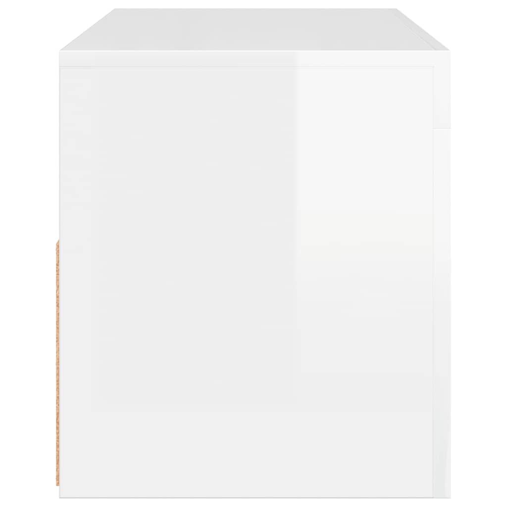 TV-bänk med LED-belysning högglans