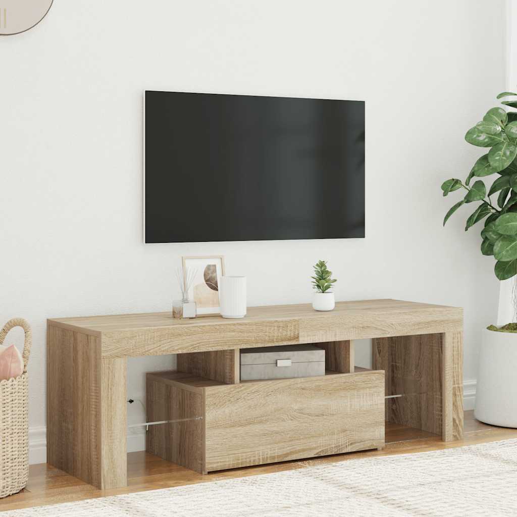 TV-bänk Med LED-belysning Sonomaek