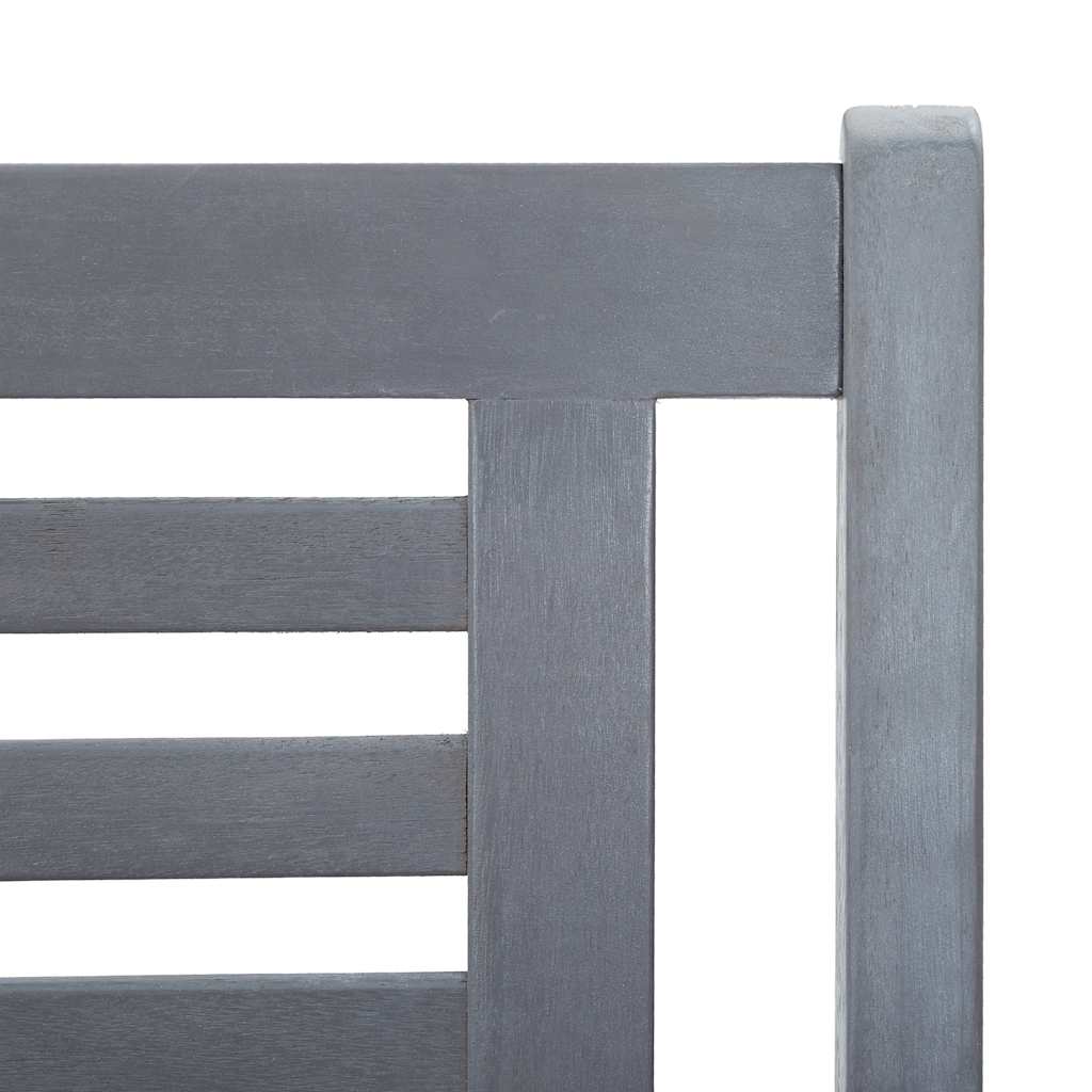 Trädgårdsbänk 2-sits med dyna 120 cm eukalyptusträ
