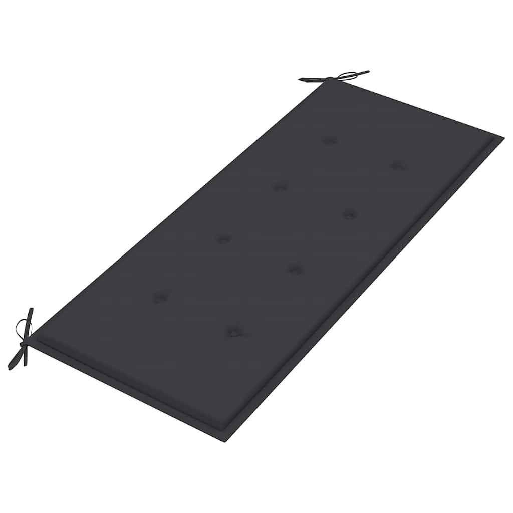 Trädgårdsbänk 2-sits med dyna 120 cm eukalyptusträ